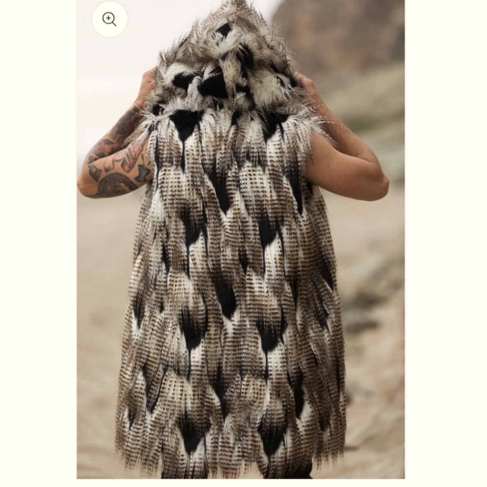 Boho Coats- Vest Falcon Faux Fur